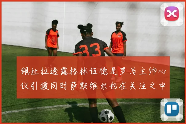 佩杜拉透露格林伍德是罗马主帅心仪引援同时萨默维尔也在关注之中